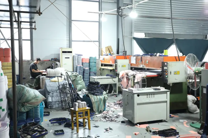 Wide view of the CNC cutting line