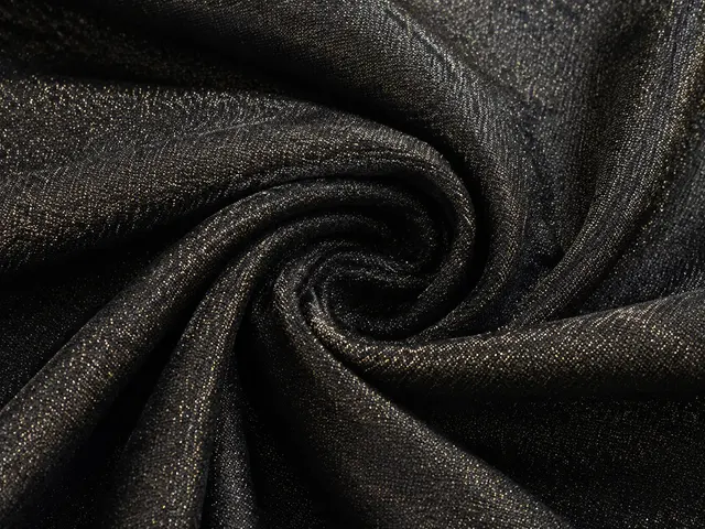 Metallic foil fabric swatch