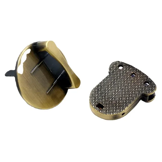 Metal tuck push lock clasp