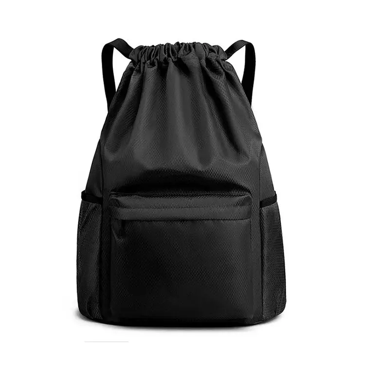 Promotional drawstring backpack with printed logo