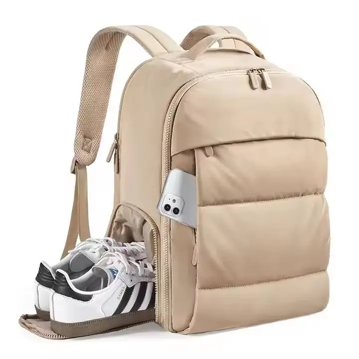 Quilted puffer backpack