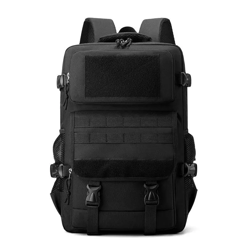 Black MOLLE tactical backpack